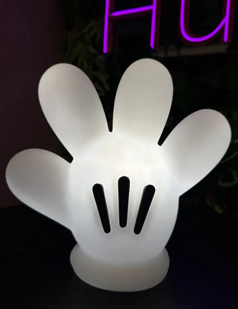 Luminaria Usare Luva Do Mickey Mouse sem Lâmpada - Disney