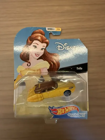 Hot Wheels Character Cars — Belle (A Bela e a Fera) — Lacrado