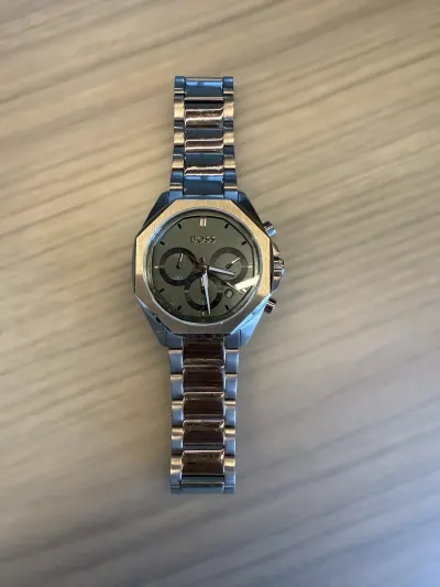 Relógio Hugo BOSS Cronógrafo — Caixa Octogonal em Aço