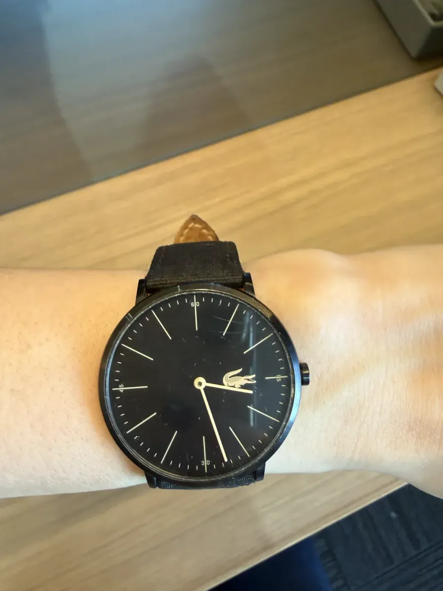 Relógio Lacoste Preto — Pulseira NATO de Tecido