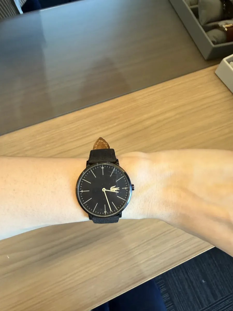 Relógio Lacoste Preto — Pulseira NATO de Tecido