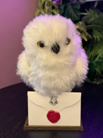 Pelúcia Da Coruja Edwiges Do Mundo Mágico - Wowj