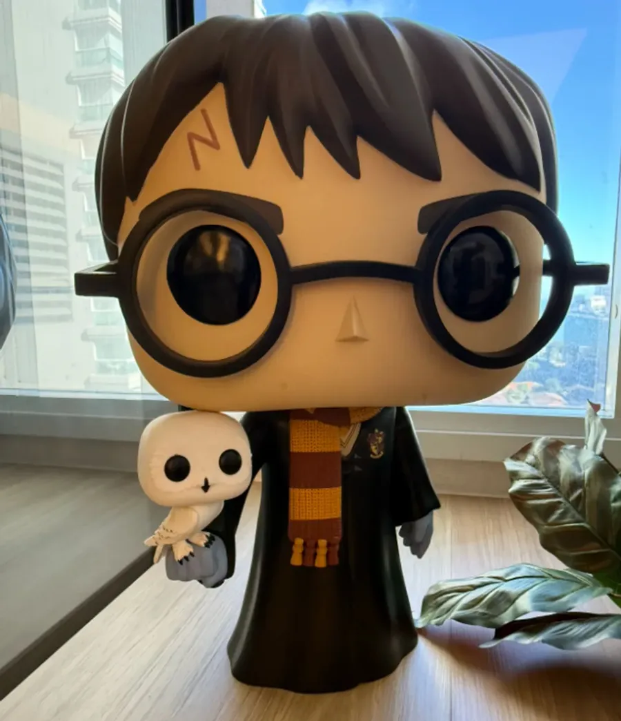 Funko Pop! Harry Potter Com Hedwig - 18 Polegadas - 40cm