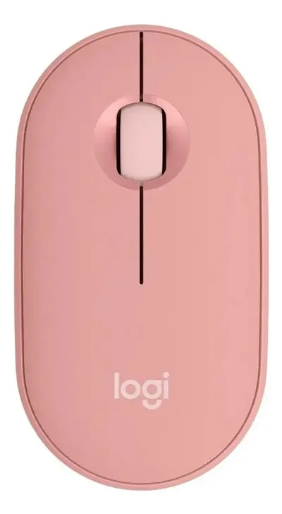 Mouse sem fio Logitech Pebble 2 M350S - Rosa