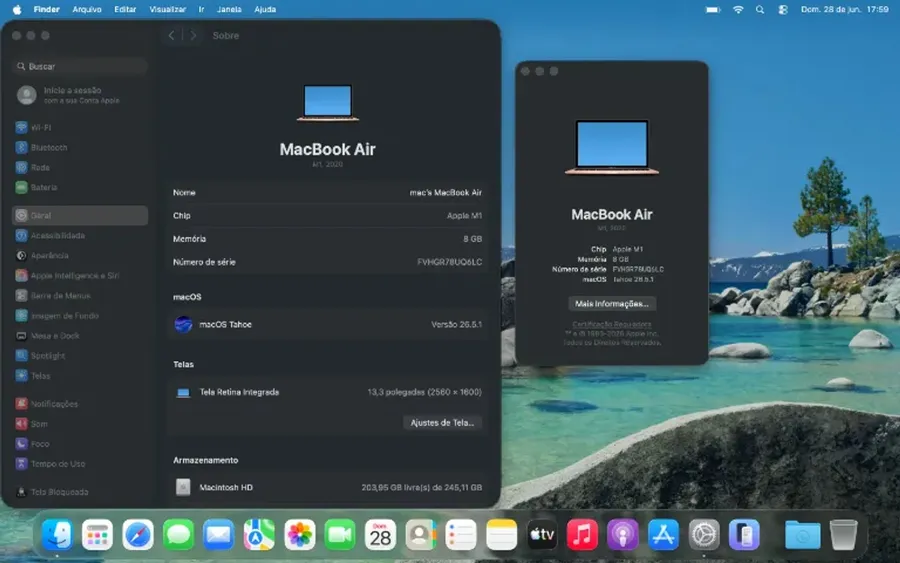 MacBook Air 13" (2020) - Ouro Rosê