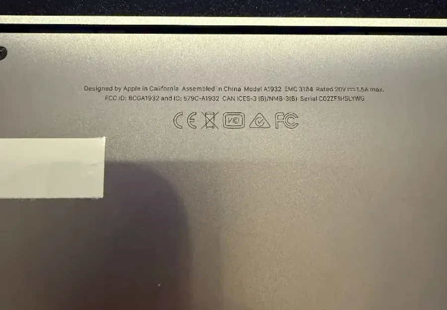 MacBook Air Retina 13" (2019) - Space Gray