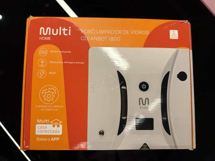 Robô Limpador de Vidros Multi CleanBot Aqua R1800 — Bivolt